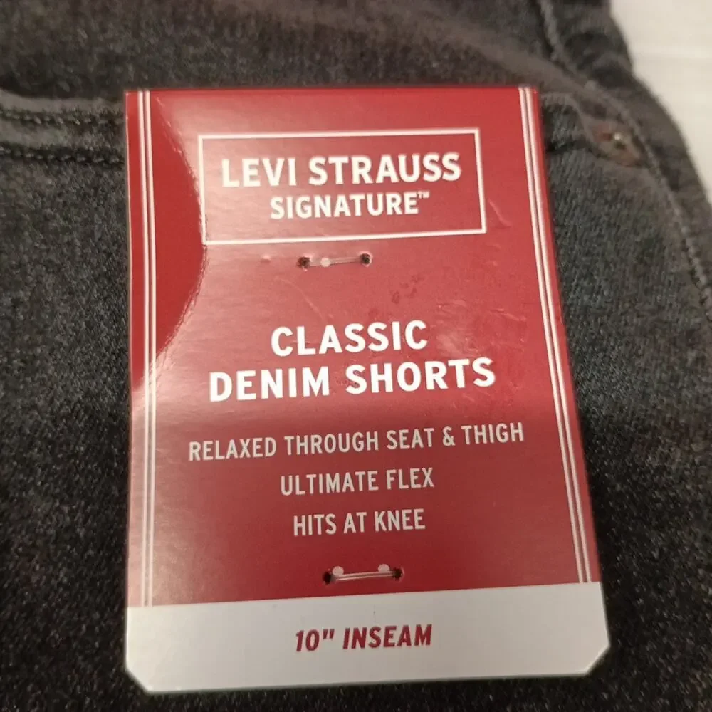 Levi Strauss Signature Denim‎ Shorts Men's 44 Black Classic